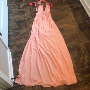 Light pink maxi dress